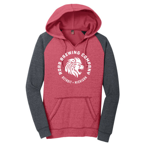 Women's Lightweight Fleece Raglan Hoodie Thumbnail