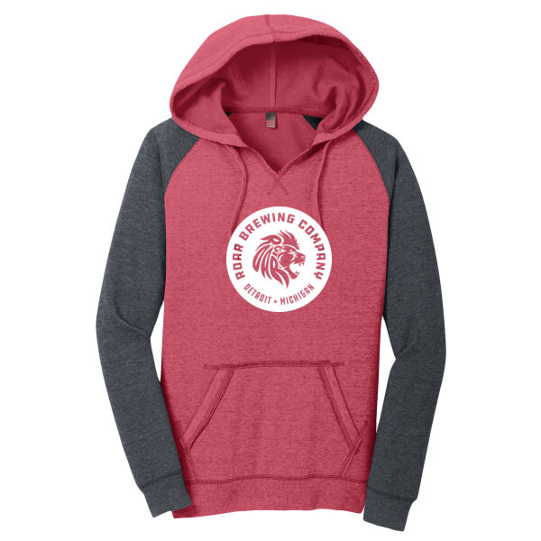 Women's Lightweight Fleece Raglan Hoodie Thumbnail