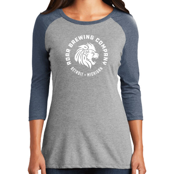   - District® Women’s Perfect Tri® 3/4-Sleeve Raglan Thumbnail
